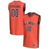 Illinois Fighting Illini GameDay Greats Unisex NIL Pick-A-Player Lightweight Women's Basketball Fashion Jersey - Orange - Front View