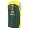 Nika Muhl Seattle Storm Fashion7 Unisex Explorer Edition Fast Break Replica Jersey - Green - Detail View