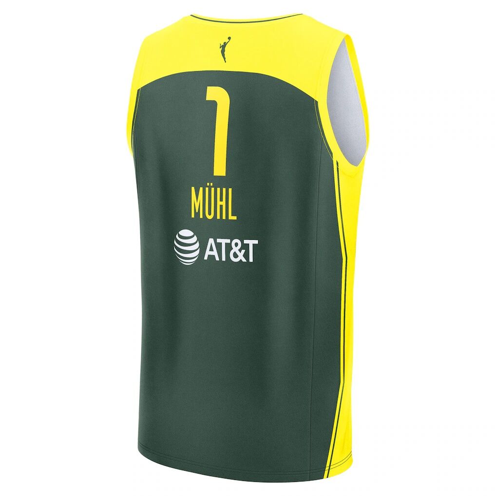 Nika Muhl Seattle Storm Fashion7 Unisex Explorer Edition Fast Break Replica Jersey