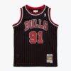 Dennis Rodman Chicago Bulls Youth 1995/96 Swingman Jersey - Black - Front View