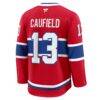 Cole Caufield Montreal Canadiens Fashion7 Home Premium Jersey - Red - Detail View