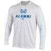 Hampton Pirates Under Armour Alumni Performance Long Sleeve T-Shirt - White - Side View