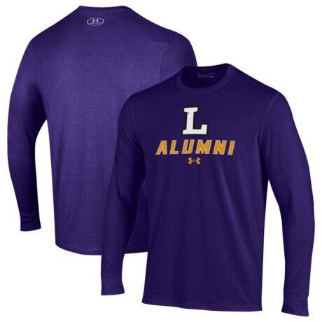 Lipscomb Bisons Under Armour Alumni Performance Long Sleeve T-Shirt - Purple - Front View