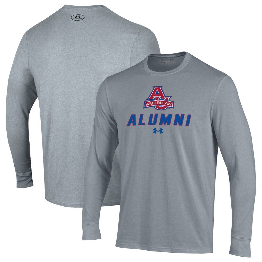 American University Eagles Under Armour Alumni Performance Long Sleeve T-Shirt
