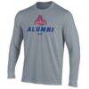 American University Eagles Under Armour Alumni Performance Long Sleeve T-Shirt - Gray - Side View