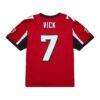 Michael Vick Atlanta Falcons Mitchell & Ness 2003 Legacy Replica Jersey - Red - Detail View