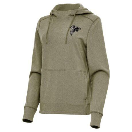 Atlanta Falcons Antigua Women's Justice Pullover Hoodie - - Front View