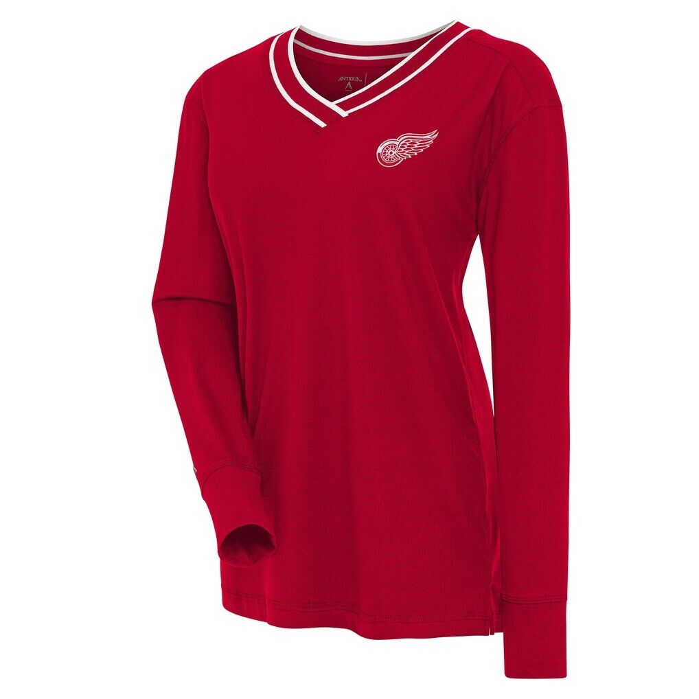 Detroit Red Wings Antigua Women's Symbolic V-Neck Long Sleeve T-Shirt