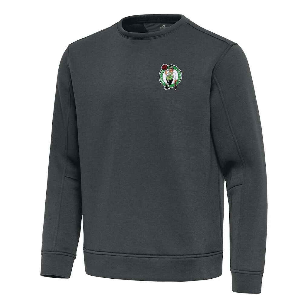 Boston Celtics Antigua Relevant Pullover Sweatshirt - Pewter