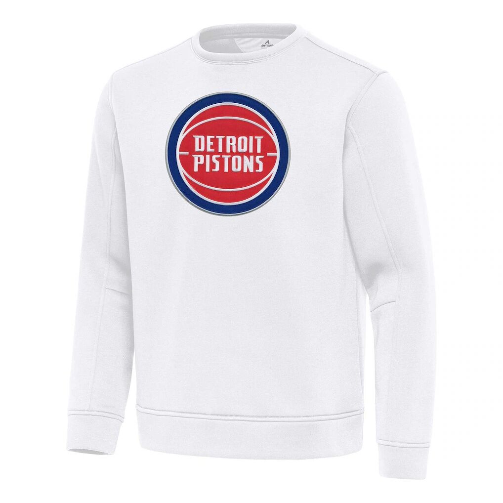 Detroit Pistons Antigua Relevant Pullover Sweatshirt