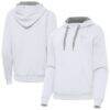 Atlanta Falcons Antigua Women's Victory Pullover Hoodie - White - Front View