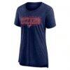 Houston Texans Nike Women's Vintage Graphic Tri-Blend Scoop Neck T-Shirt - Navy - Side View