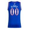 Kansas Jayhawks adidas Unisex Pick-A-Player NIL Men's Basketball Jersey - - Detail View