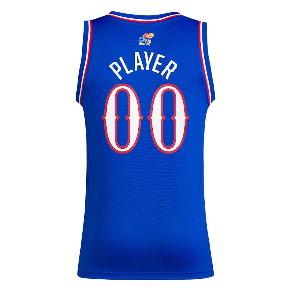 Kansas Jayhawks adidas Unisex Pick-A-Player NIL Men's Basketball Jersey - Royal