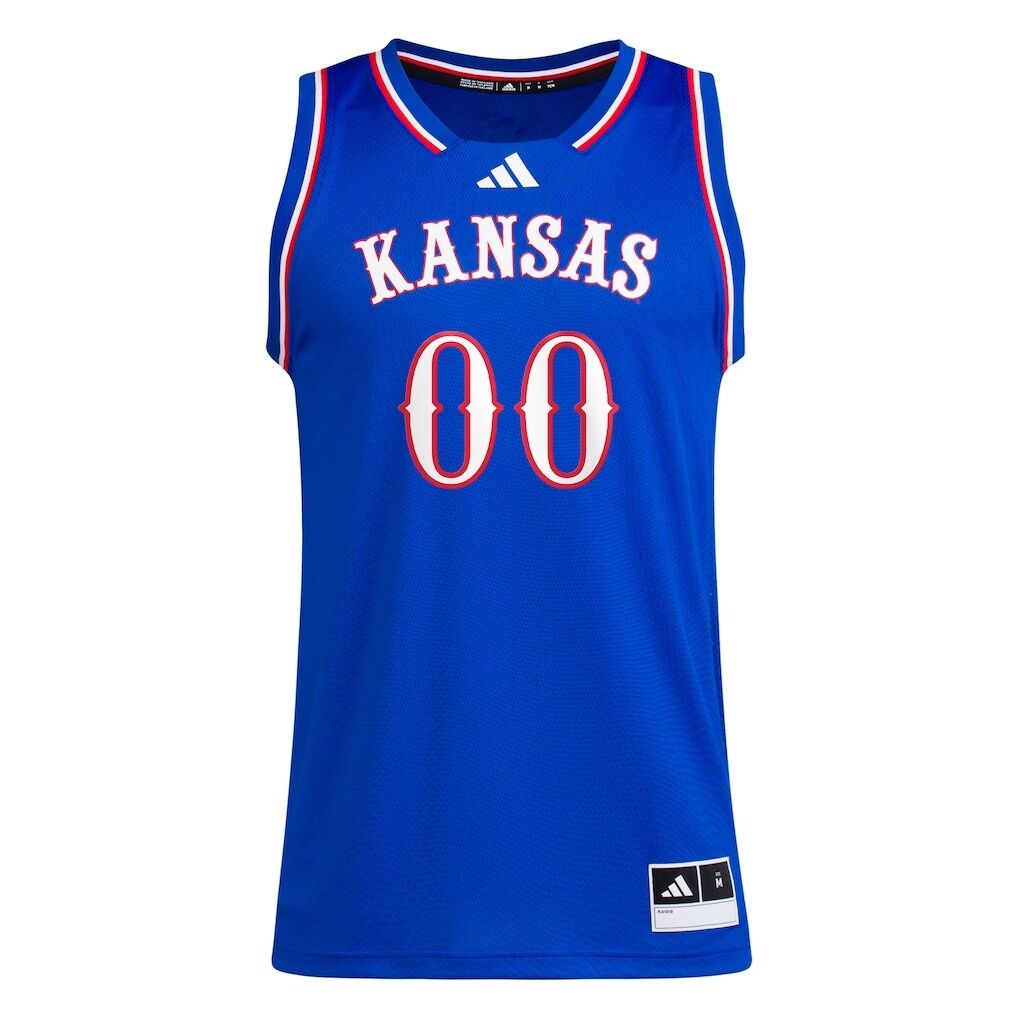 Kansas Jayhawks adidas Unisex Pick-A-Player NIL Men's Basketball Jersey - Royal