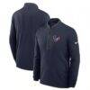 Houston Texans Nike Lightweight Victory Dri-FIT Half-Zip Pullover - Navy - Front View