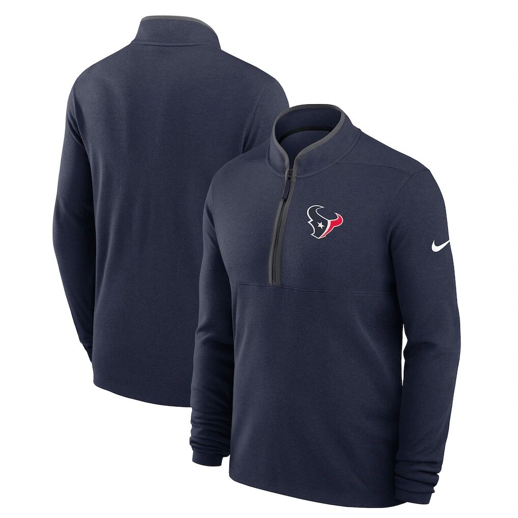 Houston Texans Nike Lightweight Victory Dri-FIT Half-Zip Pullover