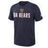 Chicago Bears Nike Rewind Slub T-Shirt - Navy - Side View