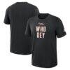 Cincinnati Bengals Nike Rewind Slub T-Shirt - Black - Front View