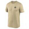 New Orleans Saints Nike Alt Legend Small Logo Dri-FIT T-Shirt - Gold - Side View