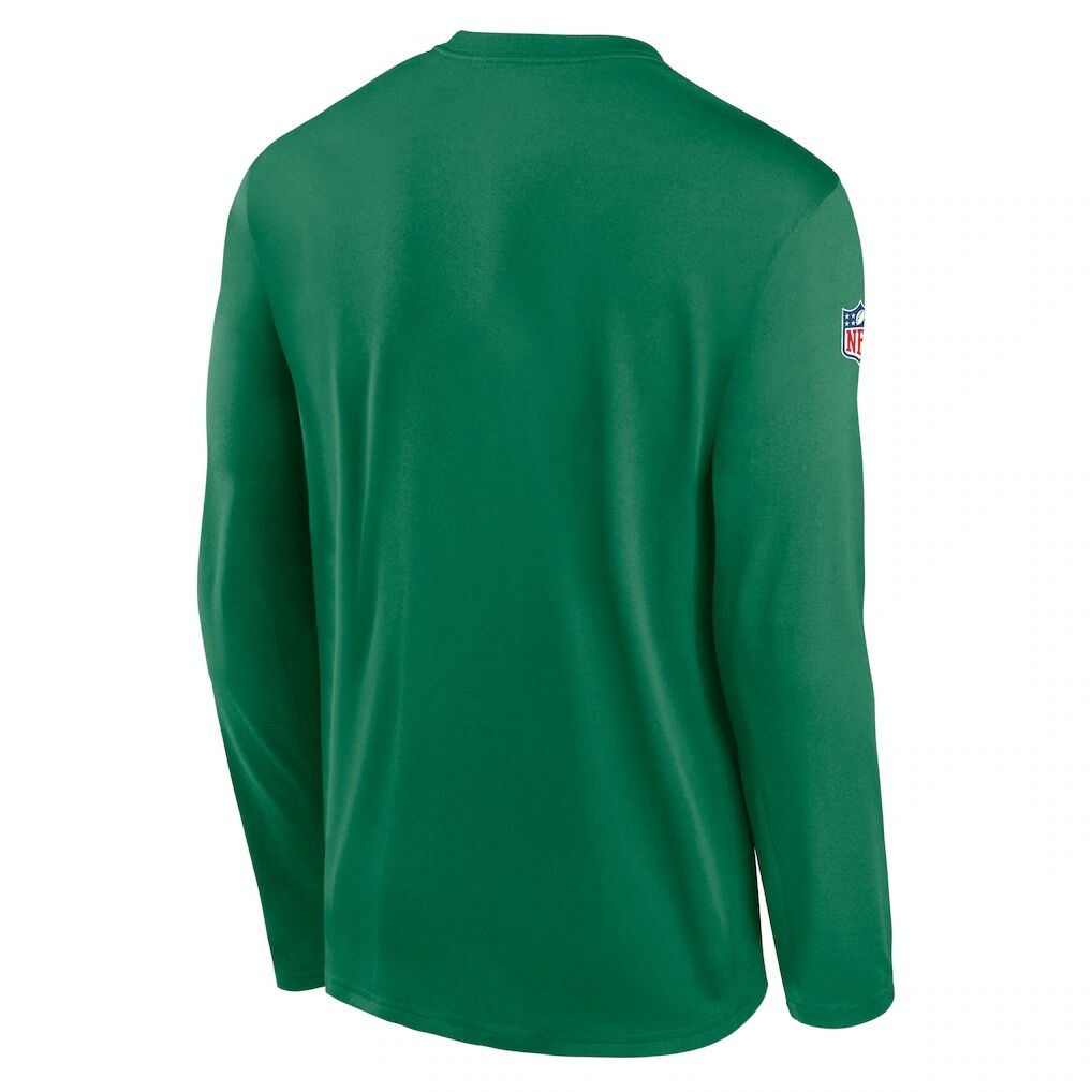 Philadelphia Eagles Nike Legend Small Logo Dri-FIT Long Sleeve T-Shirt - Kelly Green