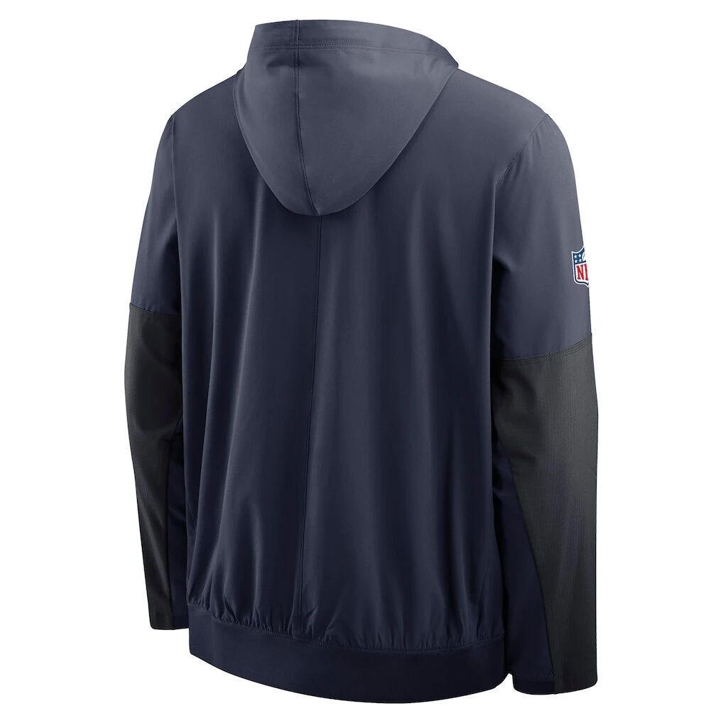 Seattle Seahawks Nike Sideline Anorak Half-Zip Hoodie Jacket - College Navy