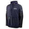Seattle Seahawks Nike Sideline Anorak Half-Zip Hoodie Jacket - - Alt2