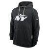 New York Jets Nike Sideline Standard Issue Initial Home Dri-FIT Hoodie - Black - Alt2
