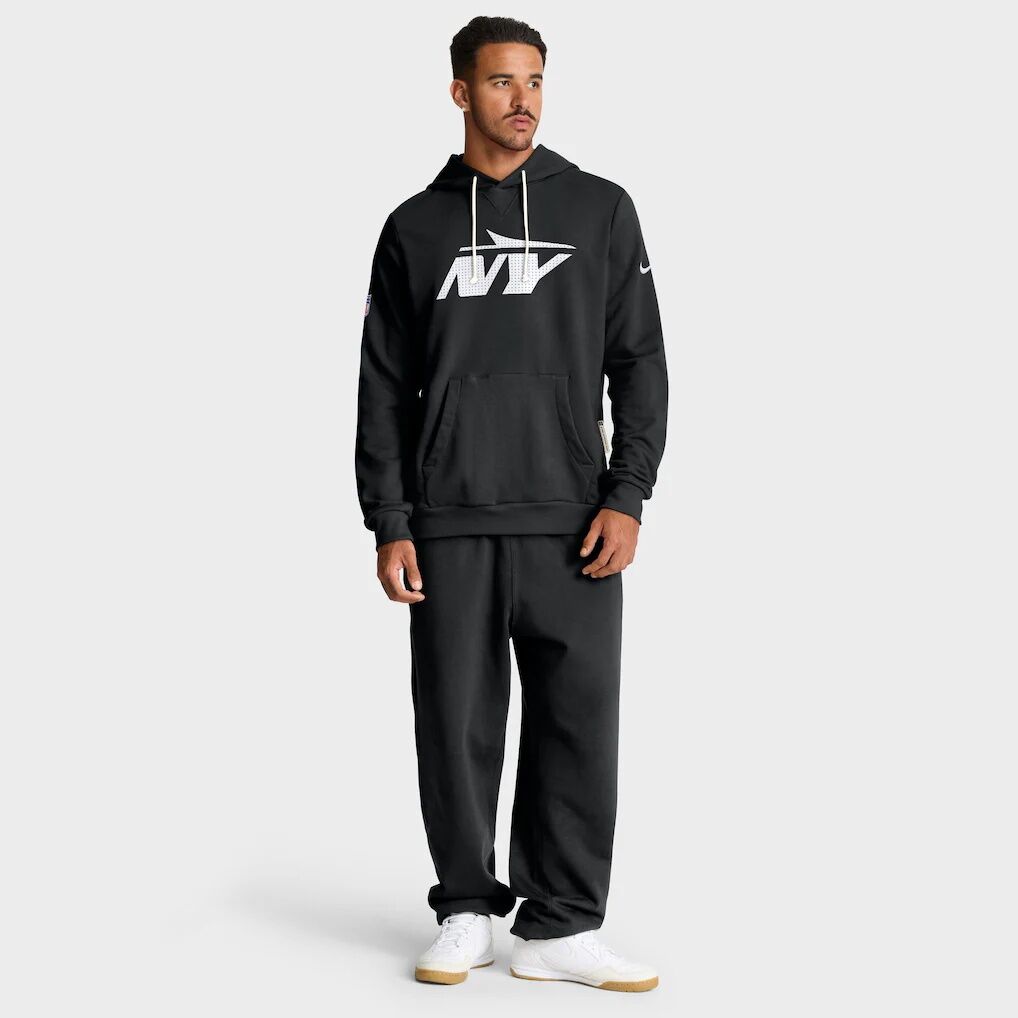 New York Jets Nike Sideline Standard Issue Initial Home Dri-FIT Hoodie