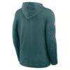 Philadelphia Eagles Nike Sideline Pure Fury Performance Long Sleeve Hoodie T-Shirt - Green - Alt1