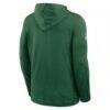New York Jets Nike Sideline Pure Fury Performance Long Sleeve Hoodie T-Shirt - Green - Detail View