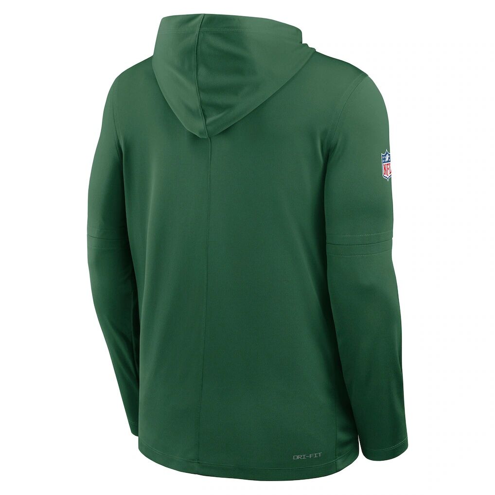 New York Jets Nike Sideline Pure Fury Performance Long Sleeve Hoodie T-Shirt