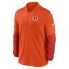 Cincinnati Bengals Nike Sideline Dri-FIT Half-Zip Pullover - Orange - Side View