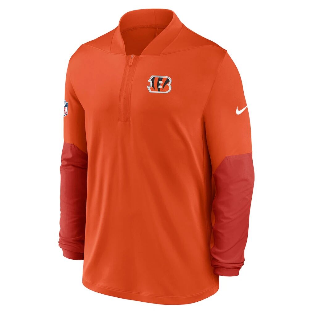 Cincinnati Bengals Nike Sideline Dri-FIT Half-Zip Pullover