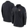 Houston Texans Nike Sideline Dri-FIT Half-Zip Pullover - Navy - Front View