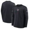 Houston Texans Nike Sideline Coach Therma-FIT Long Sleeve T-Shirt - Navy - Front View