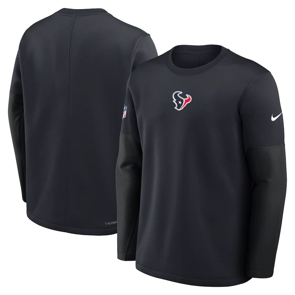 Houston Texans Nike Sideline Coach Therma-FIT Long Sleeve T-Shirt