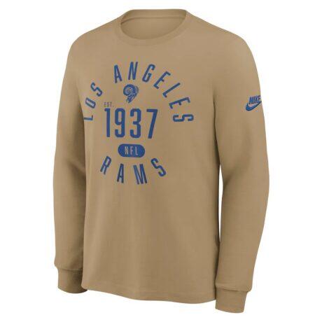 Los Angeles Rams Nike Blitz Package Rewind Slub Dri-FIT Long Sleeve T-Shirt - - Alt1