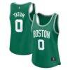 Jayson Tatum Boston Celtics Fashion7 Women's Fast Break Player Jersey - Icon Edition - - Front View