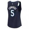 Anthony Edwards Minnesota Timberwolves Fashion7 Women's Fast Break Player Jersey - Navy - Detail View
