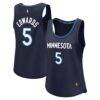 Anthony Edwards Minnesota Timberwolves Fashion7 Women's Fast Break Player Jersey - Navy - Front View