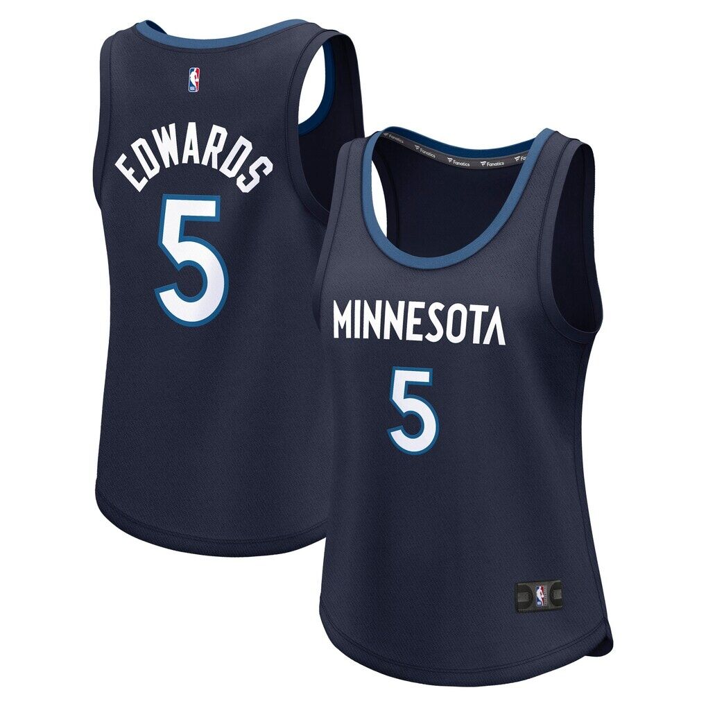 Anthony Edwards Minnesota Timberwolves Fashion7 Women's Fast Break Player Jersey - Icon Edition