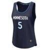 Anthony Edwards Minnesota Timberwolves Fashion7 Women's Fast Break Player Jersey - Navy - Side View