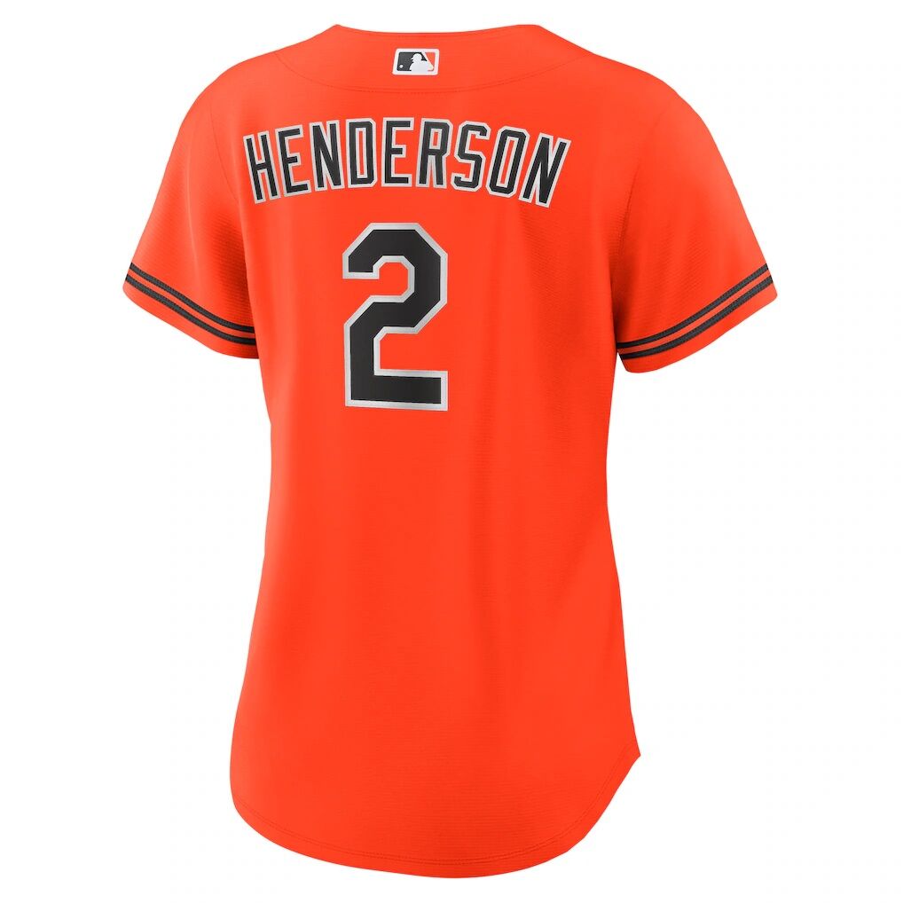 Gunnar Henderson Baltimore Orioles Nike Women's Alternate 2 Replica Jersey