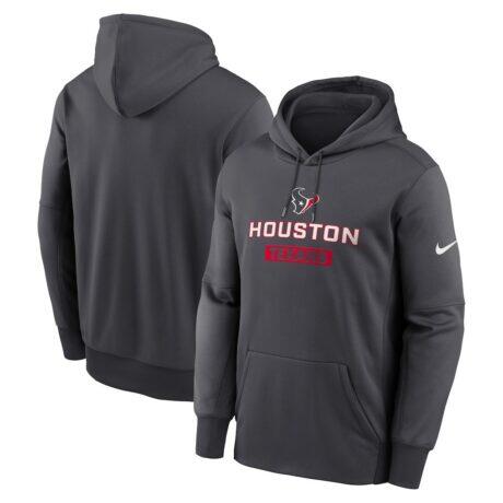 Houston Texans Nike Toss Sweep Therma Hoodie - - Front View