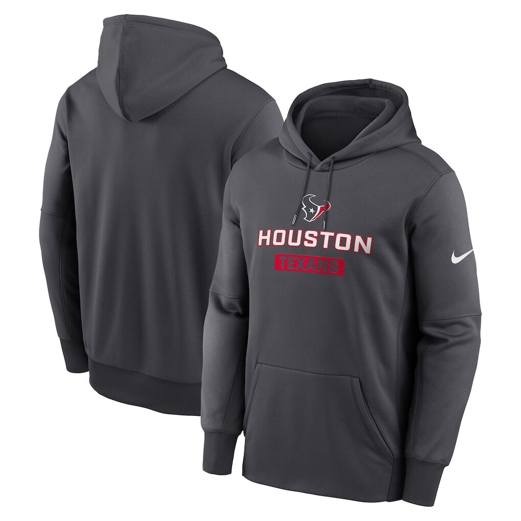 Houston Texans Nike Toss Sweep Therma Hoodie – Anthracite