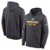 Green Bay Packers Nike Toss Sweep Therma Hoodie - - Front View