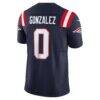 Christian Gonzalez New England Patriots Nike Vapor F.U.S.E. Limited Jersey - Navy - Detail View