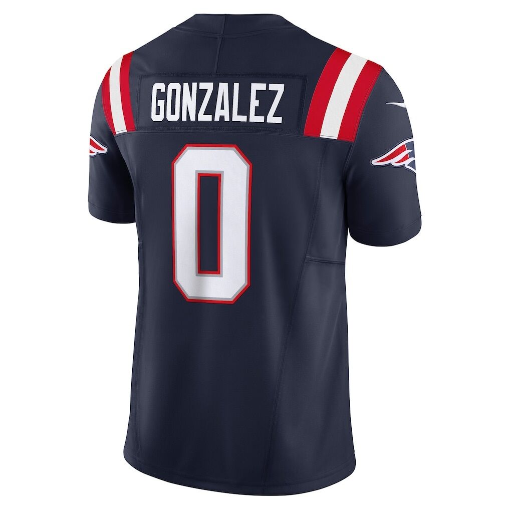 Christian Gonzalez New England Patriots Nike Vapor F.U.S.E. Limited Jersey