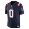 Christian Gonzalez New England Patriots Nike Vapor F.U.S.E. Limited Jersey - Navy - Side View